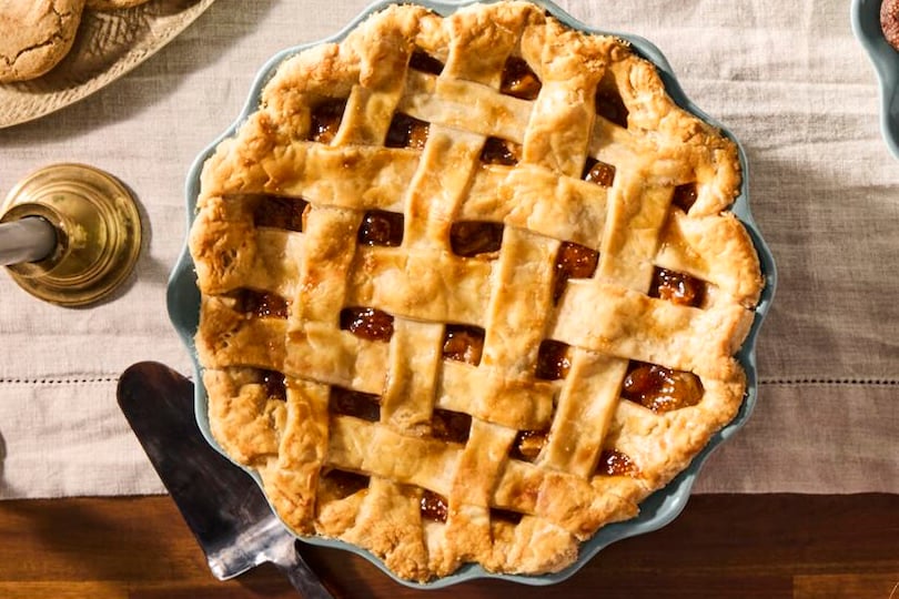 Honey Roasted Pear, Fig and Rosemary Pie